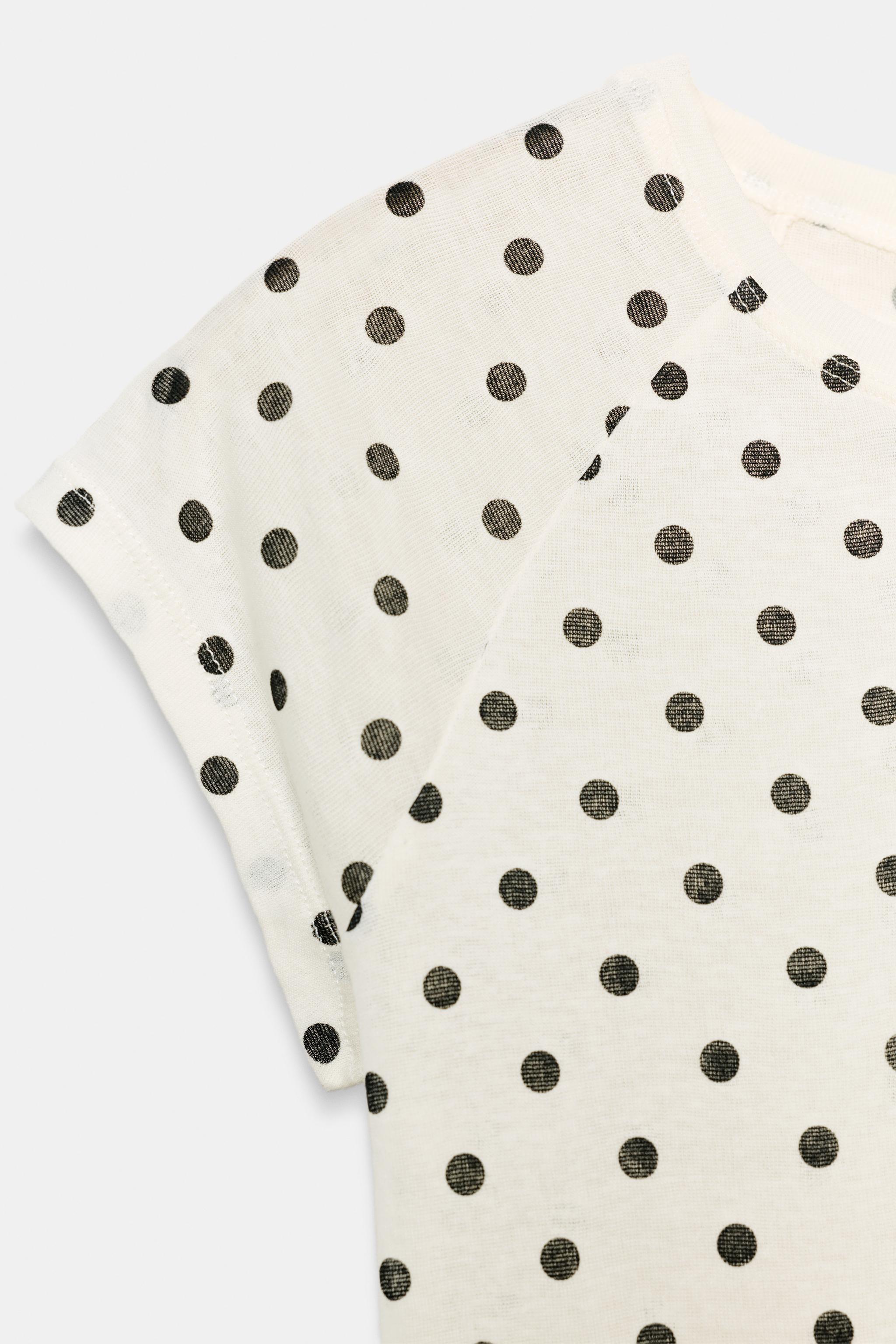 T-SHIRT SUPIMA® MANCHES COURTES À POIS